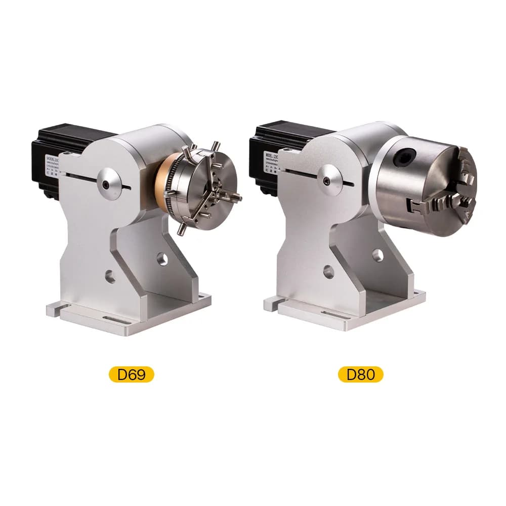 Laser Engraving Accessories With Rotating Device Rotating Attachment With Fiber Laser Marking Driver
