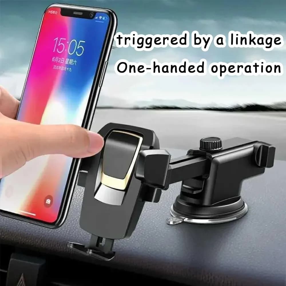 1PC 360° Car Phone Mount - Universal Windshield Smartphone Holder Stand Used for iPhone Samsung Xiaomi Huawei