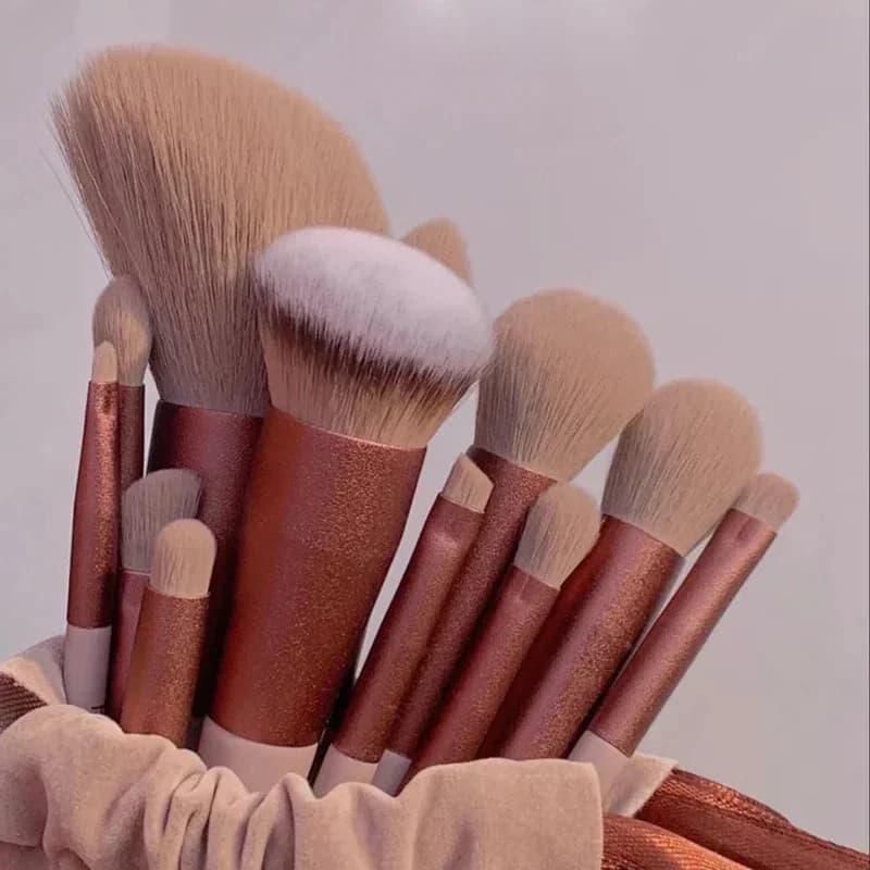 13 pcs set of brushes for soft and soft makeup for cosmetics foundational fard powder shade Kabuki mixing brush for makeup beauty tool