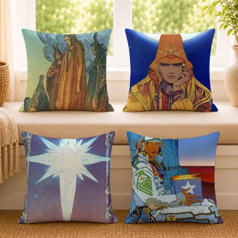 Surreal M-MoebiusS Cushion Cover Ultra Soft Pillowcase, Cloud-Like Comfort Fabric with Concealed Zipper