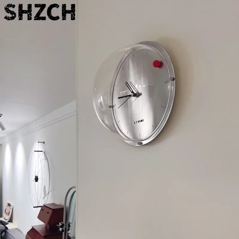 Space Themed Wall Clocks Nordic Modern Silent Analog Timepiece Minimalist Living Room Decor Versatile Scene Desk Clocks