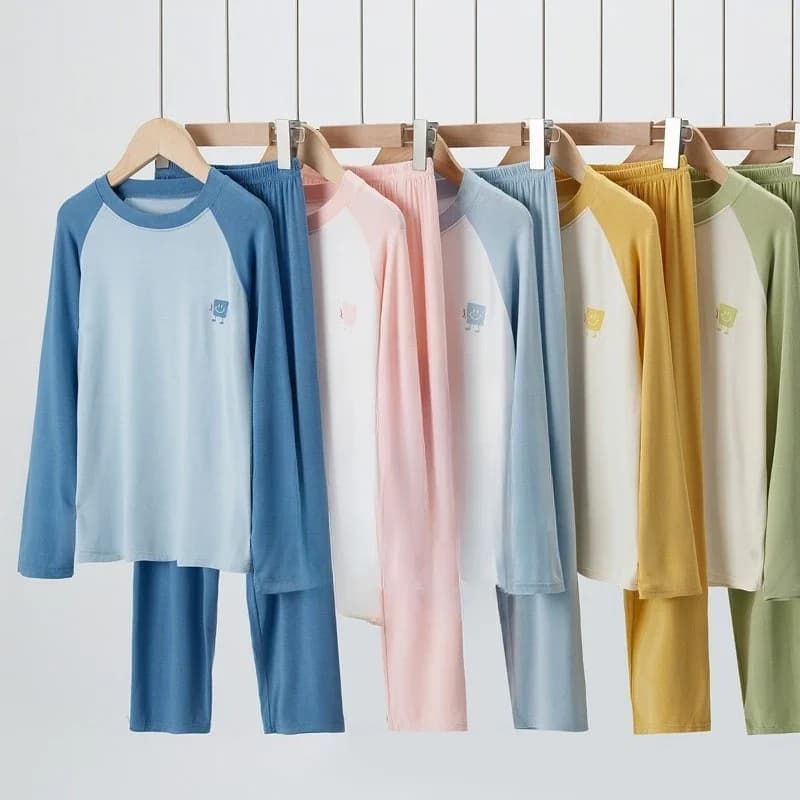 Modal Children's Pajamas Boys' Home Clothes Set Baby Air Conditioning Clothes Student Autumn Clothes Pants Girls' Underwear