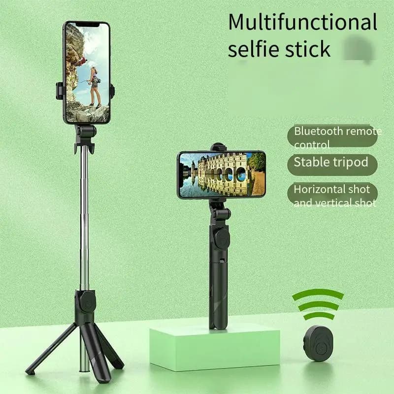 Bastone selfie Bluetooth con rotazione integrata, treppiede universale per video e live streaming, compatibile con cellulari