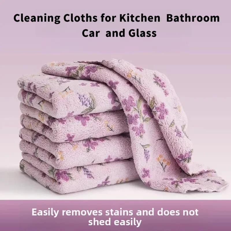 4/8/12pcsLint-Free Microfiber Cleaning Cloths, Absorbent Fast Drying Edge-Trimmed Wipes for Home & Car
