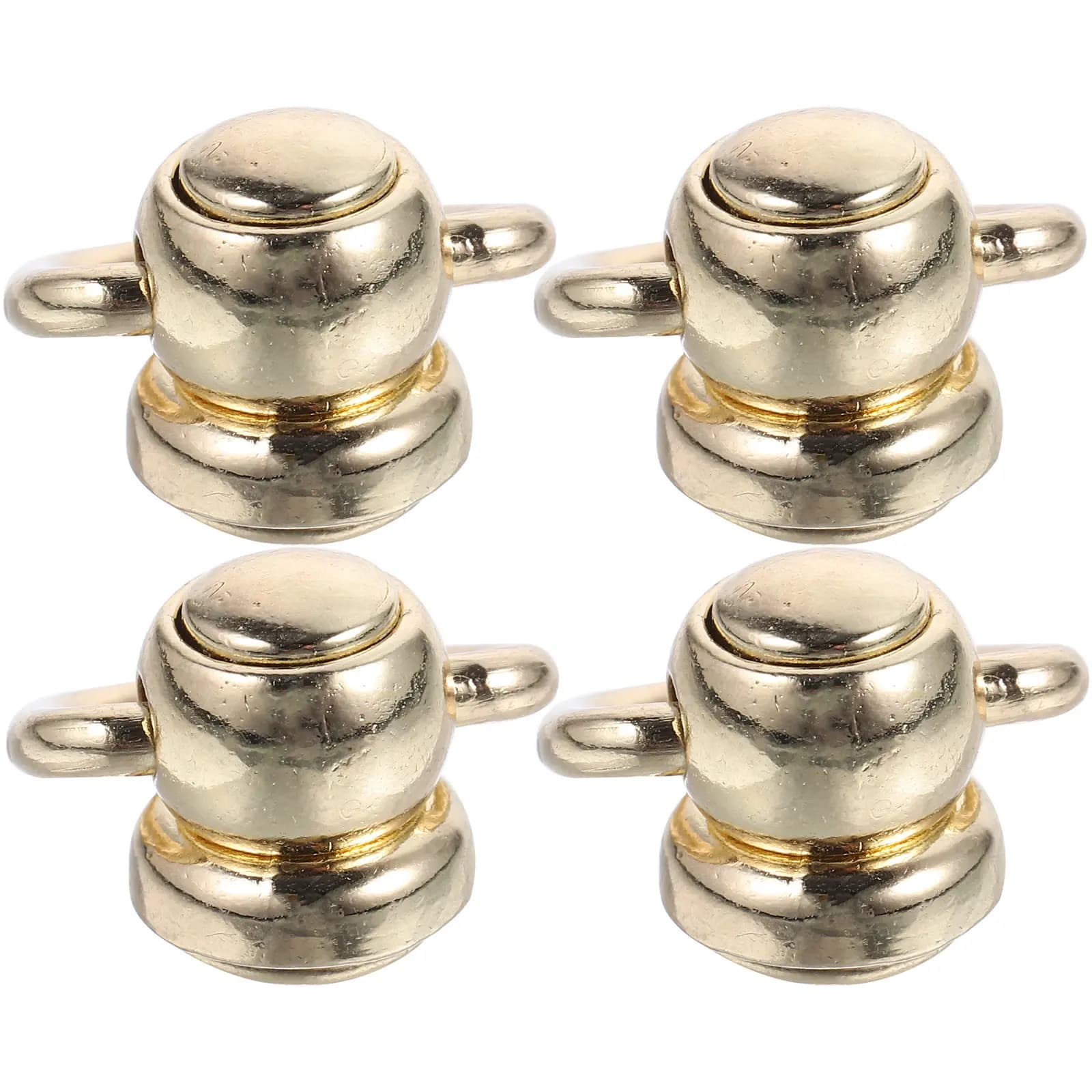 4Pcs Rotating Metal D Ring Rivets for Straps Belts Bags Boots Shoes Hats DIY Craft Purse Hardware Bag Fastener