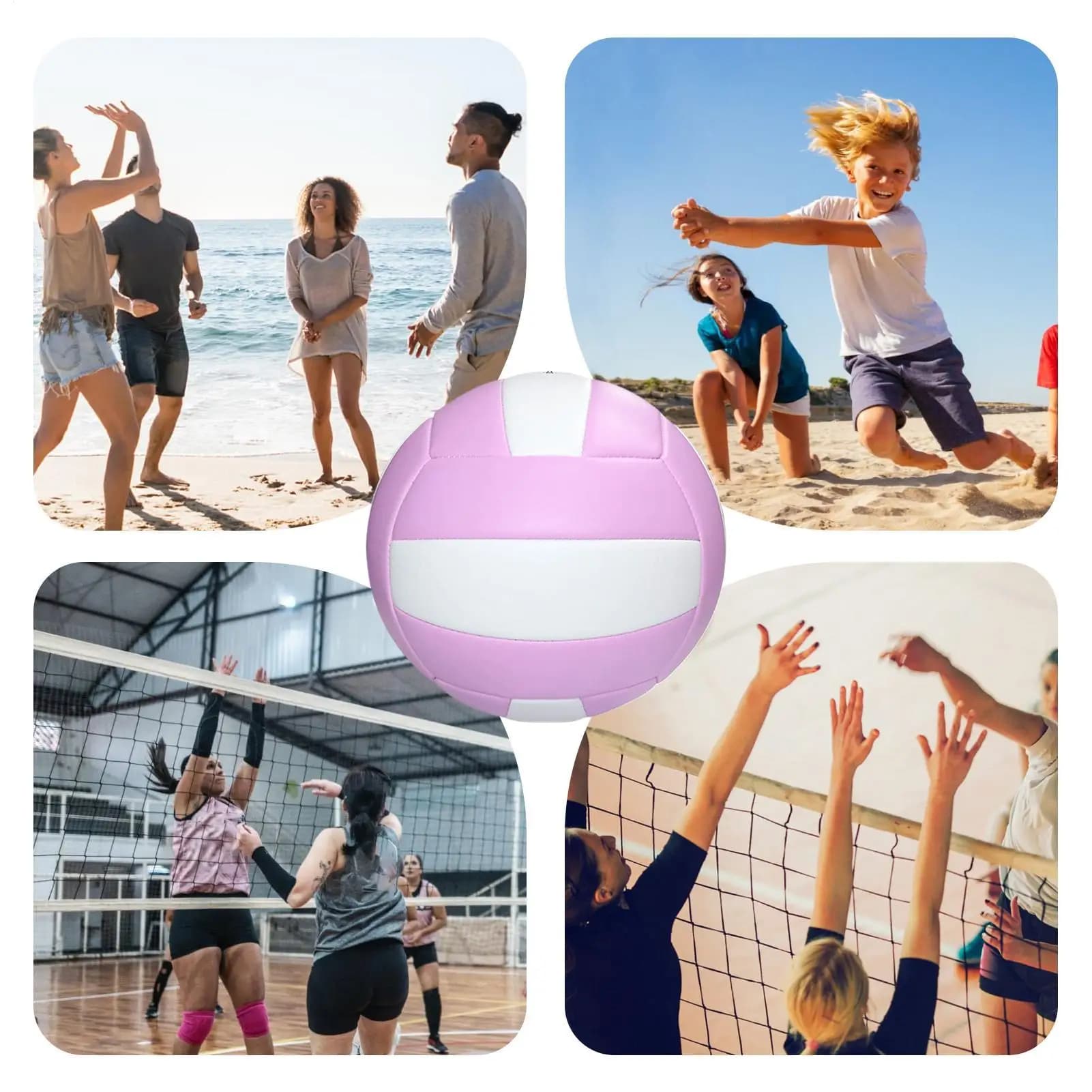 Beach Volleyball Universal Soft Elastic Thickness for Indoor and Outdoor Training for Adult Professionals Passionate Beginners