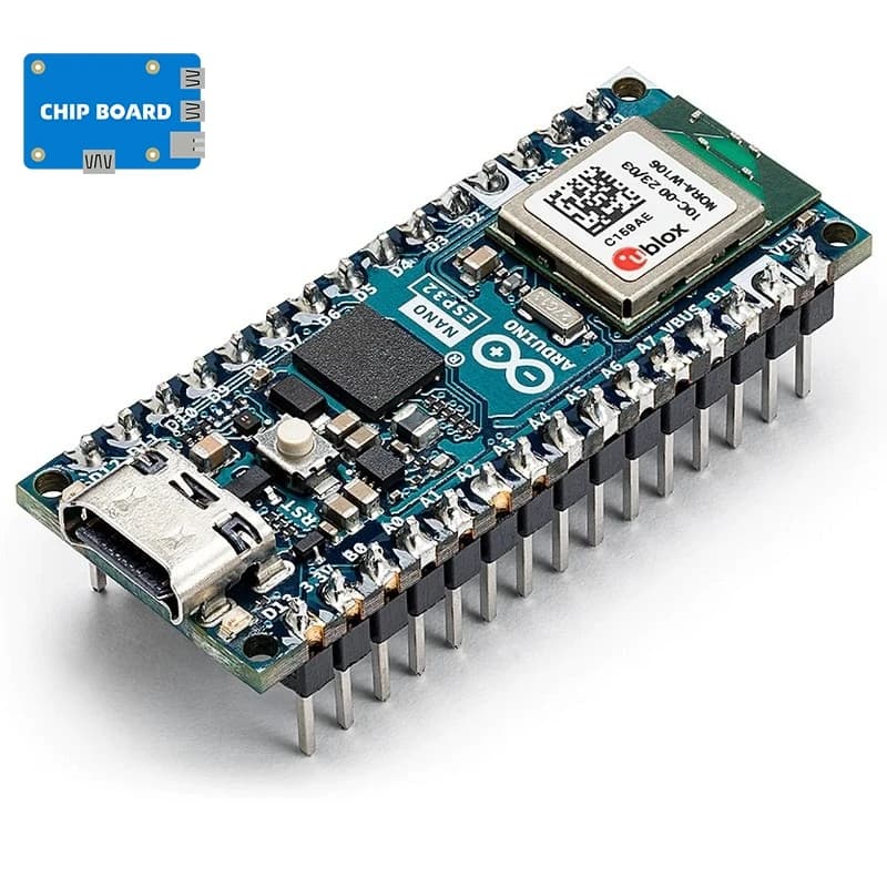 Arduino Nano ESP32 with ABX00083 u-blox headers NORA-W106 ESP32-S3 Development card imported from the original Italy