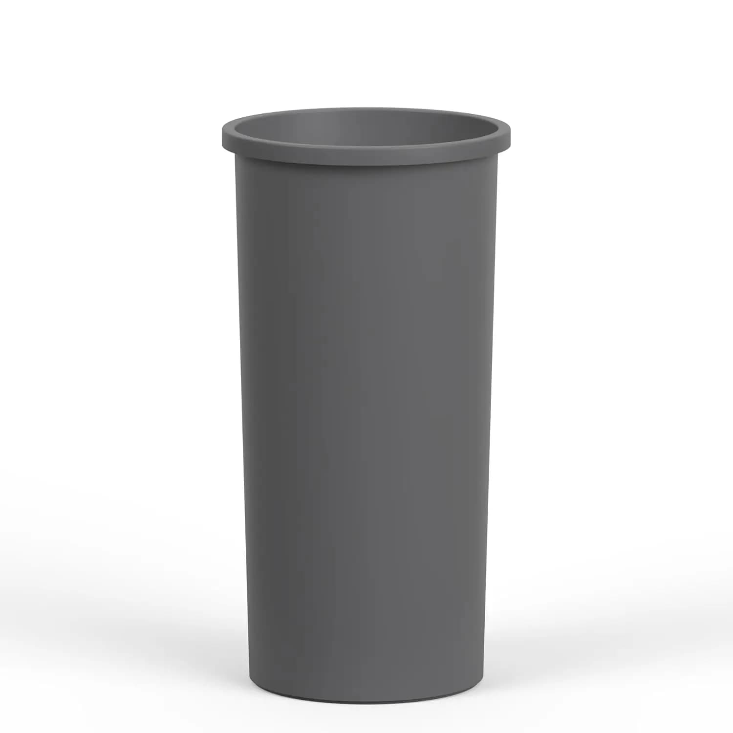 Cestino per Rifiuti Rotondo Grigio da 22 Galloni | Bidone della Spazzatura da 88 Qt, Personalizzato