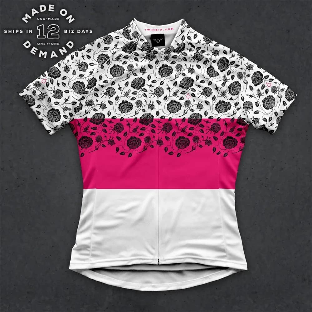 TwinSix Spring Print Sweatshirt Summer Women‘s Cycling Jersey Bike Pro Team Standard Game Jersey 100% Polyester Breathable Shirt
