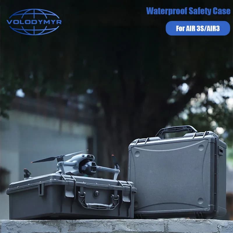 VOLODYMYR Waterproof Safety Explosion-proof Case for DJI AIR 3S/3 RC 2/RC-N2/N3 Large Capacity Suitcase Drone Accessories