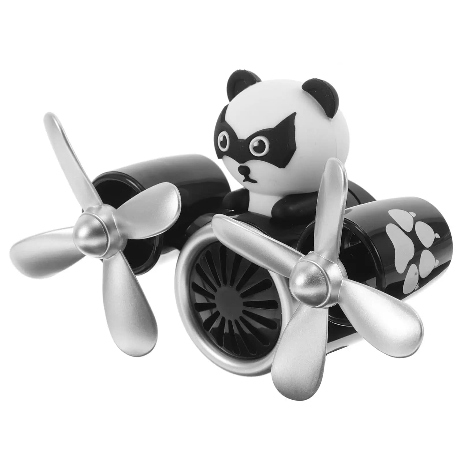 Panda Shaped Car Air Vent Clip Decoration Creative Rotating Propeller Freshener for Auto Interior Air Outlet Diffuser