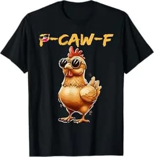 Divertente maglietta con occhiali da sole a forma di gallina per uomo e donna – Fantastica maglietta con grafica divertente sul canto dei gallini
