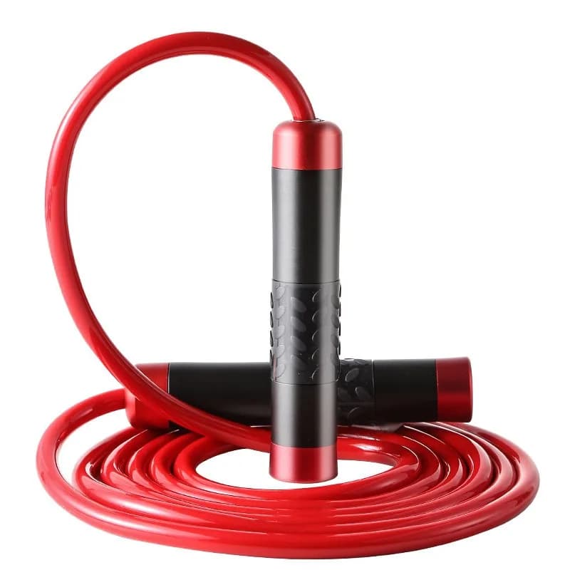 Aluminum Alloy Bearing Weighted Jump Rope PVC Rubber Cable Professional Training Portable Body Workout Fitness Equipment