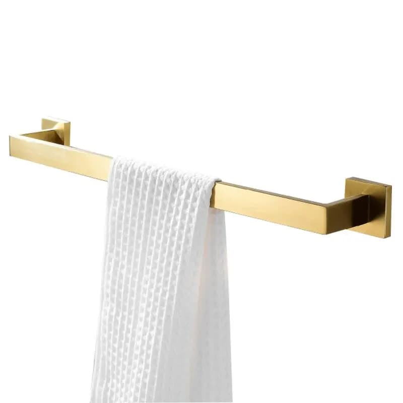 Set di accessori per il bagno per WC, accessori per il bagno in oro spazzolato in acciaio inossidabile 304 di lusso moderno