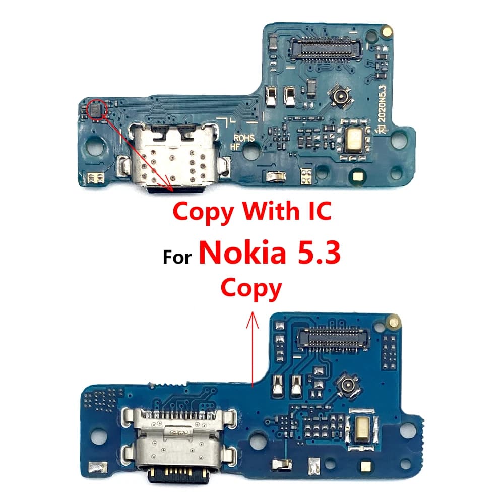 NUOVA porta USB caricatore Dock spina connettore scheda di ricarica cavo flessibile microfono scheda microfono per Nokia 5.3