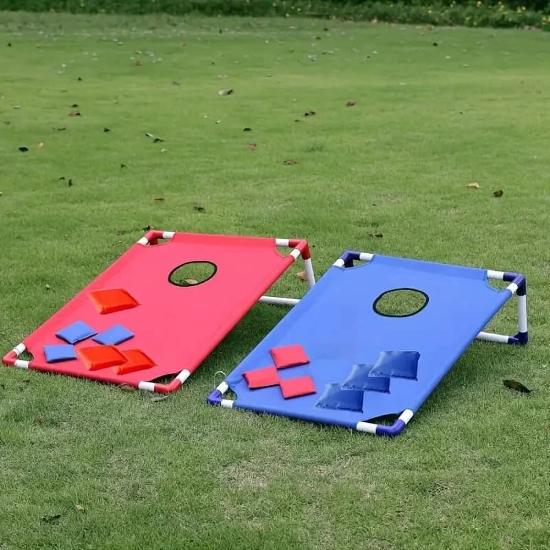 Corn Hole Game Set Includes 2 Game Boards + 6 Bean Bags + 1 Portable Bag. It Is Suitable for Both Indoor and Outdoor Use, and Is Suitable for Children, Adults, Camping Trips, Party Gatherings, Beach and Courtyard Entertainment. Christmas Gift, Halloween g