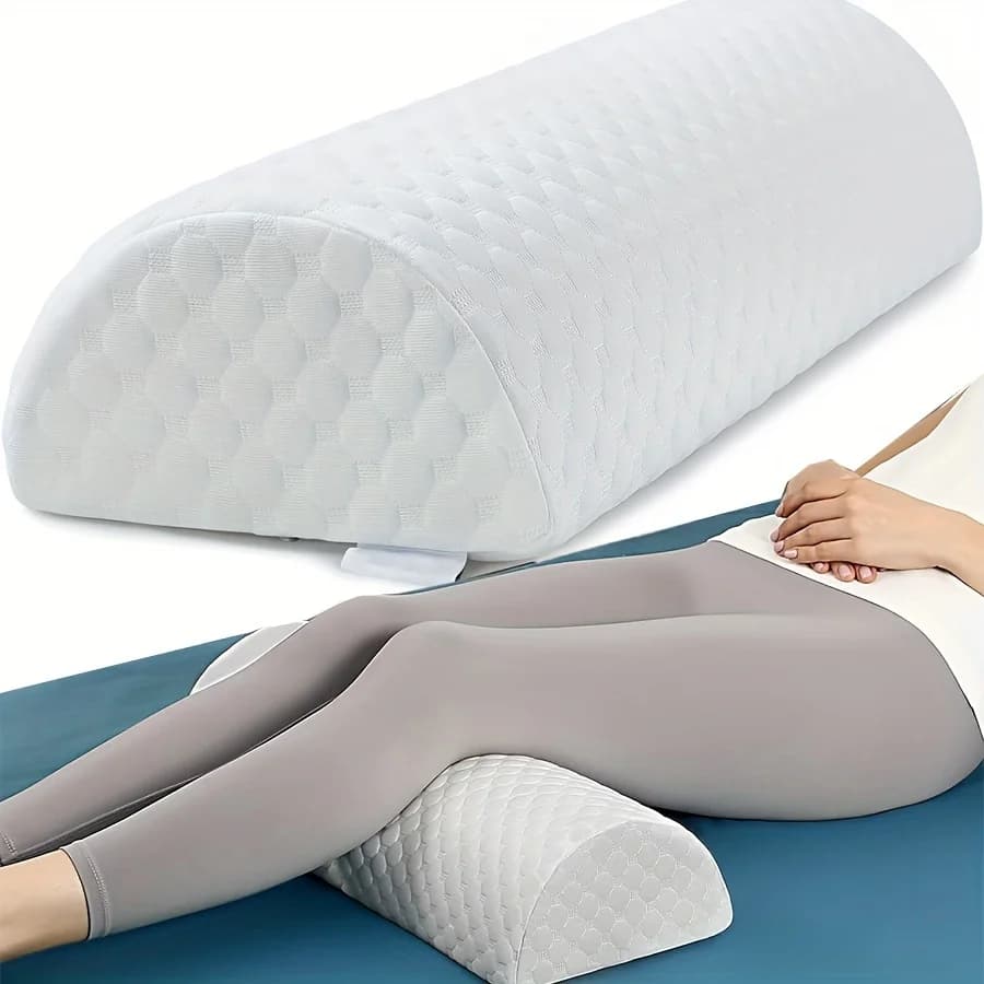 Half moon cushion, Memory Foam leg cushions for sleeping pillow for legs Lumbar support for knee, Semi-R ankle cushion