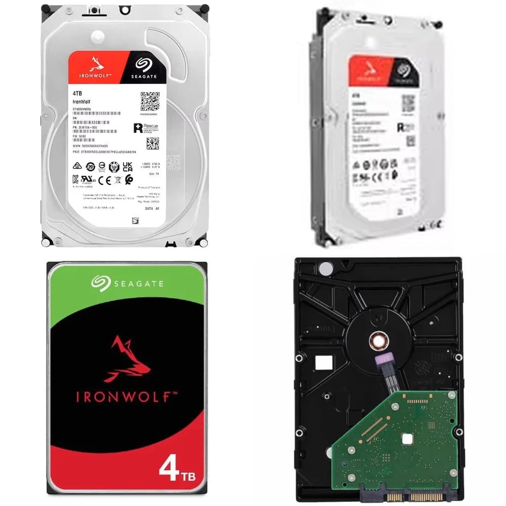 Disco Rigido SATA III da 4TB 3.5 Pollici per NAS, 5400 RPM, 256MB Cache, 6Gb/s, Disco di Archiviazione Interno per Synology QNAP Buffalo WD
