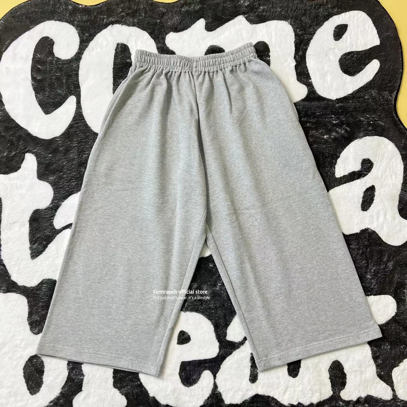 Firmranch Primavera/Estate 2025 Terry Loop Pantaloncini larghi in puro cotone per uomo Donna Pantaloni larghi con coulisse in vita elastica