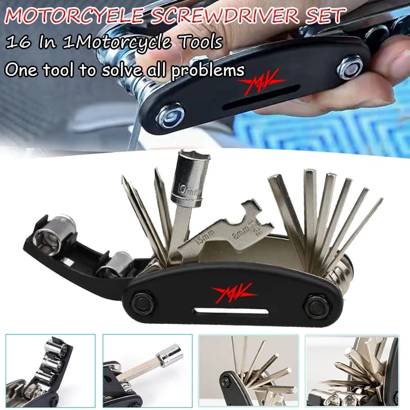 Nuovo Set di Cacciaviti Multifunzione Portatile per Riparazioni Moto per MV Agusta 675 800 Brutale 800 1000 Turismo Veloce RC 312RR