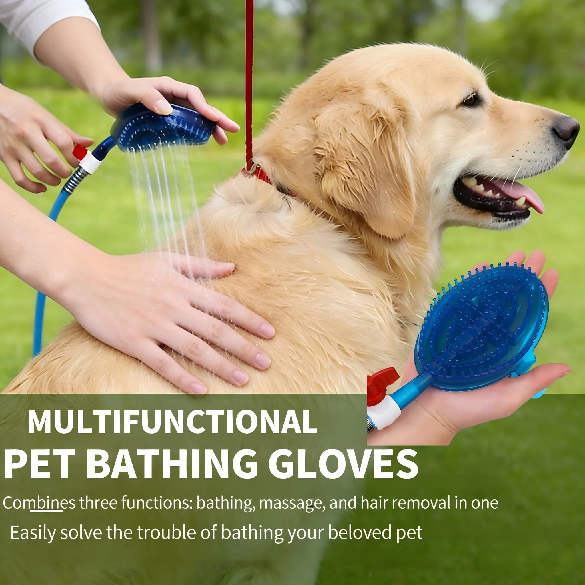 2 IN 1 High Quality Sprayer dog shower Tool Adjustable Pet Wash Cleaning Massage Easy Bathing Garden Sprayer Grooming Tool