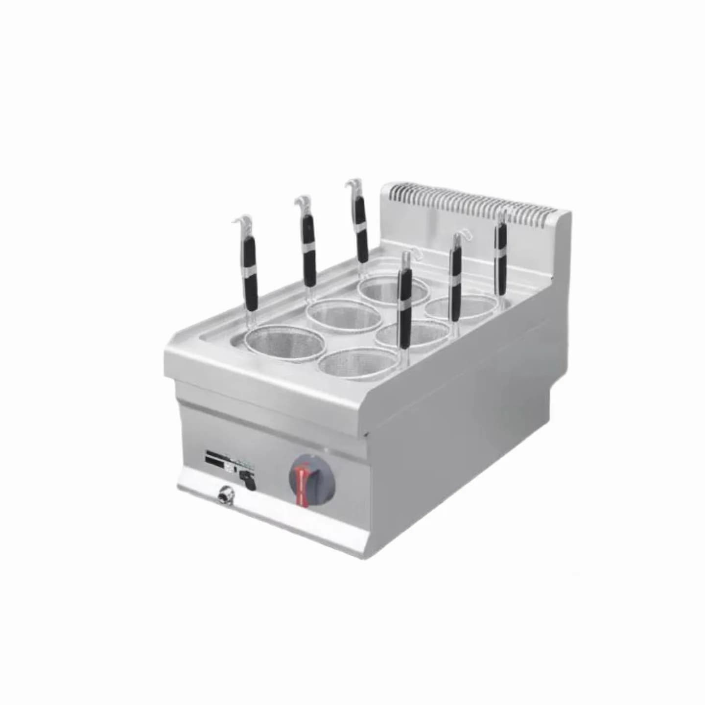 Bollitore per Noodle in Acciaio Inox Elettrico da Banco per Cucina Commerciale, Macchina per Cuocere Pasta con 6 Funzioni