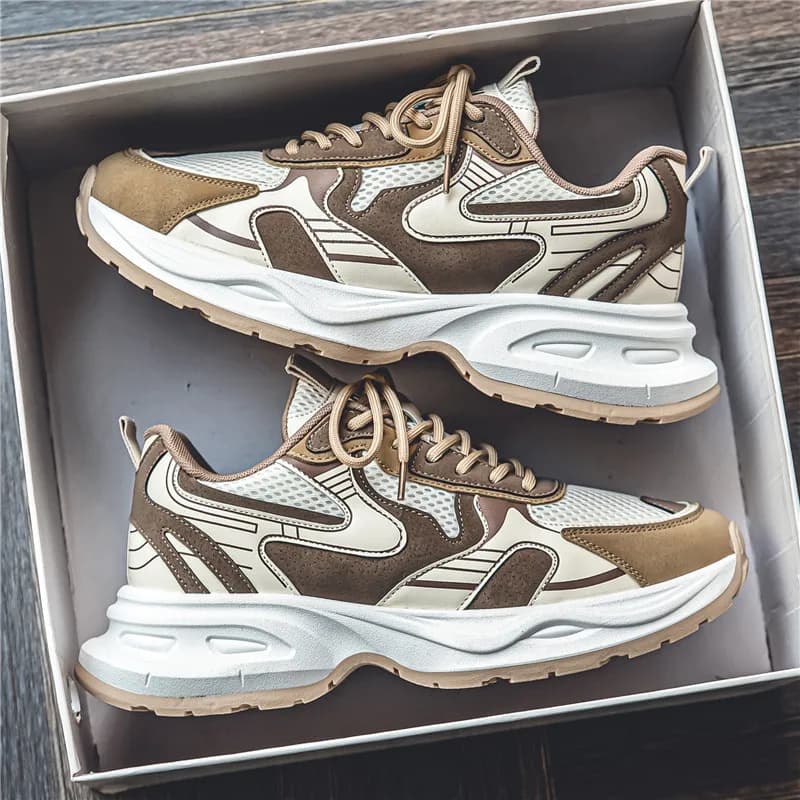 Sneakers Chunky Estive Nuove Traspiranti Leggere Casual da Uomo Antiscivolo per Outdoor, Scarpe da Corsa alla Moda per Studenti, Scarpe Sportive Veloci