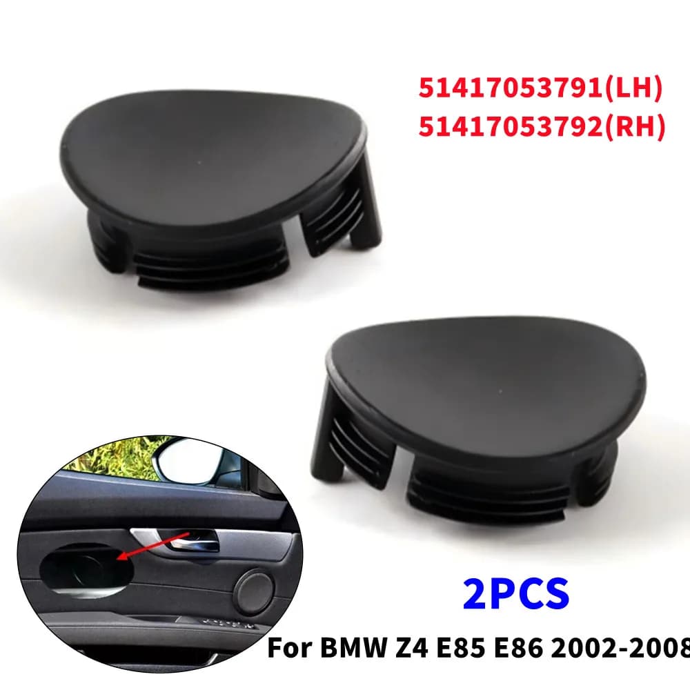 2 Pieces For BMW Z4 E89 E85 E86 2002-2008 51417053791 51417053792 Car Inner Door Handle Screw Trim Cover Buckle Cover Cap