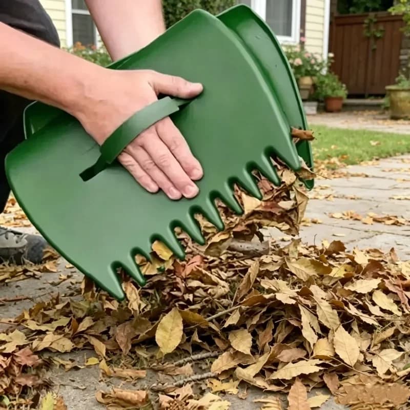 Garden Rubbish Pick Up Claws Hand Leaf Rakes Set Outdoor Yard Debris Gathering Tool Home Lawn Outdoor Maintenance Supplies