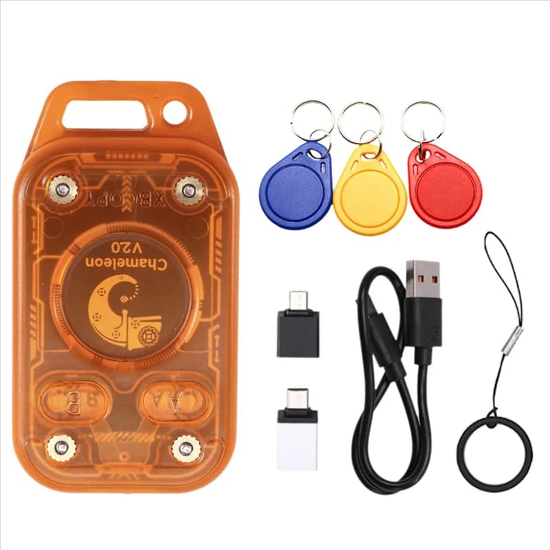 【ELEVATE LIFE】Cameleon V2.0 RFID Smart Chip Duplicatore Emulatore Lettore Chameleon Ultra + Portachiavi 3XUID 125K 13.56Mhz NFC Card De