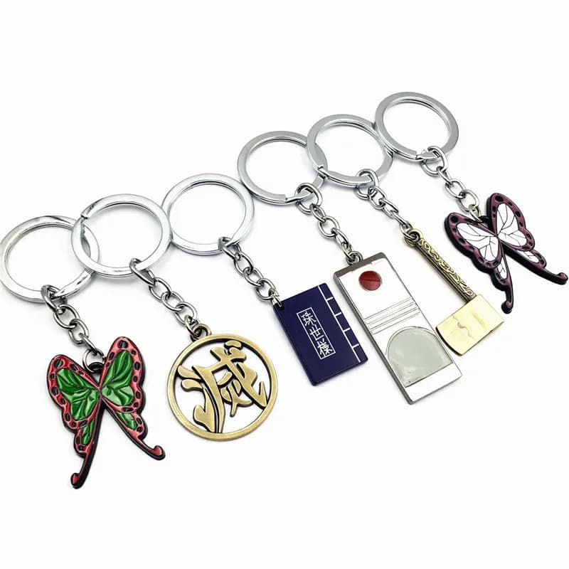 Portachiavi con Personaggi Anime Demon Slayer, Accessorio per Zaino, Ciondolo, Regalo per Fan e Collezionisti