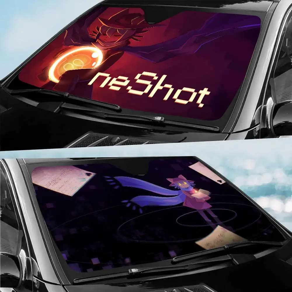 Anime Niko Oneshot Protezione solare per auto Parabrezza riscaldato Parasole Finestra per auto Parabrezza Copertura Parasole Visiera parasole automatica