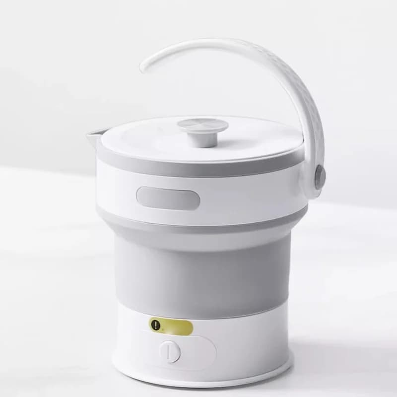 Foldable Portable Electric Kettle 600W Mini Travel Kettle With 304 Stainless Steel Heating Plate