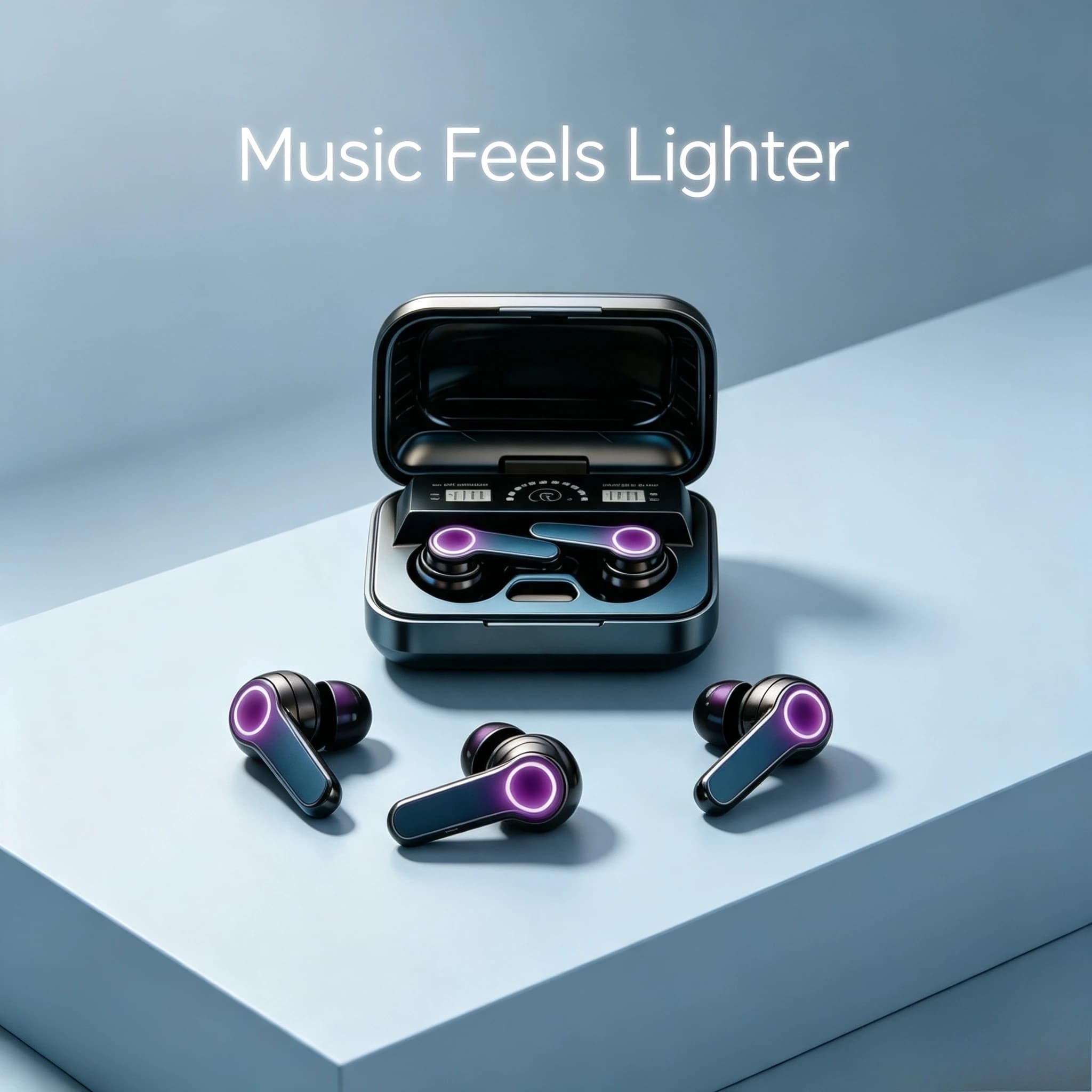 Bluetooth Earphones Bluetooth Earbuds Smart-touch Bluetooth Headphones Allow Seamless Volume Control Without Reaching for Phones