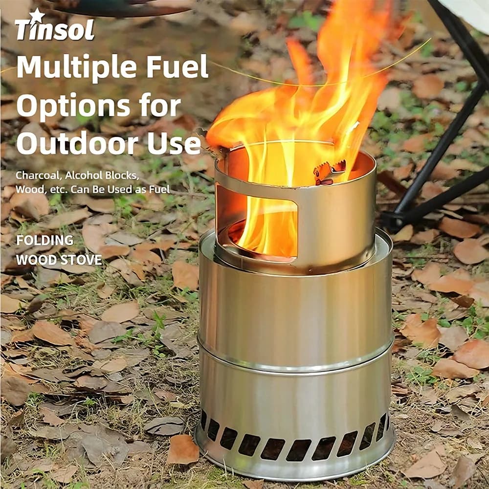 New Legna Portable Stove, Mini Stainless Steel Light cooker for Picnic, BBQ, Travel & Adventures