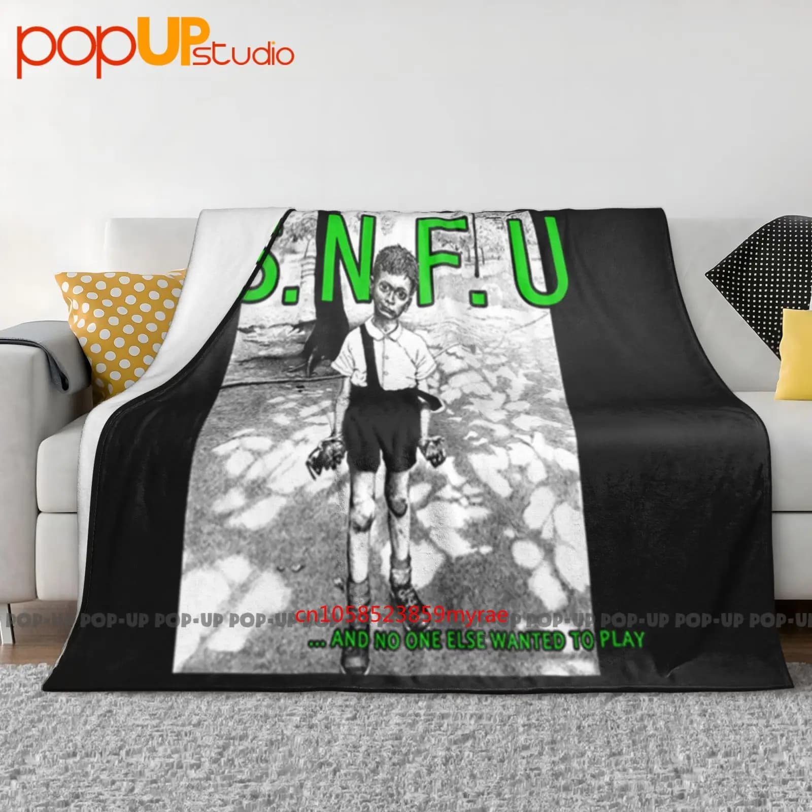 Snfu And No One Else Wanted To Play Canadian Hardcore Punk Coperta ultra morbida Trapunta Copridivano invernale Copriletto