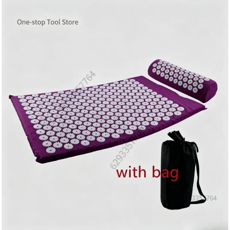 Massage Mat with Anti-slip Tips, Yoga and Pilates Bearing to Relieve Back Pain and Stress