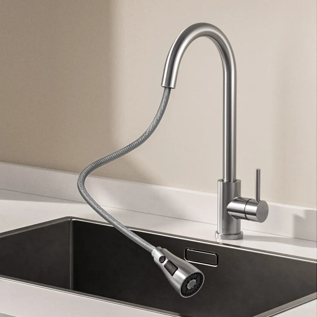 Rubinetti touch-controllo sensibili Diiib Miscelatore da piano in acciaio inossidabile 304 Sensore testa spruzzatore a flusso Accessori per il bagno