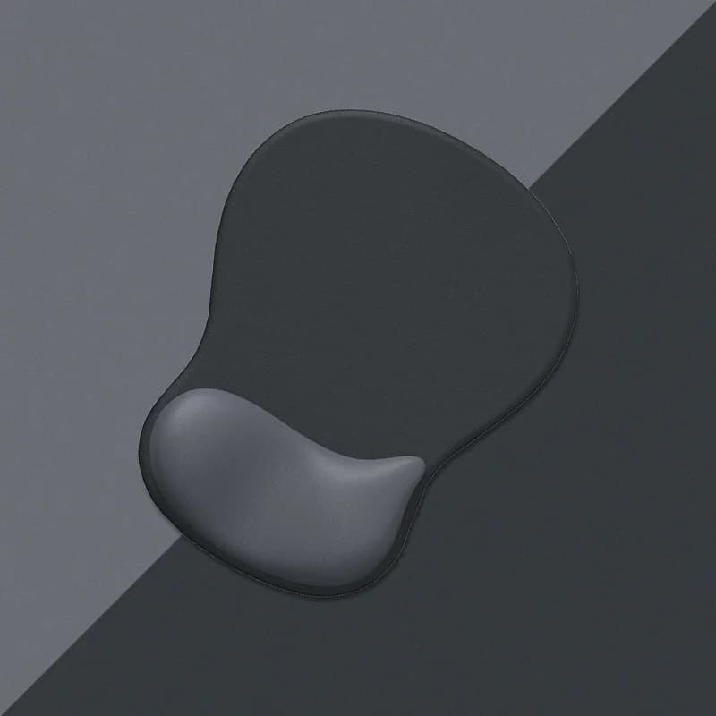 Tappetino per mouse ergonomico grande con poggiapolsi in silicone Base in PU antiscivolo per alleviare il dolore Computer Scrivania da ufficio Laptop Home