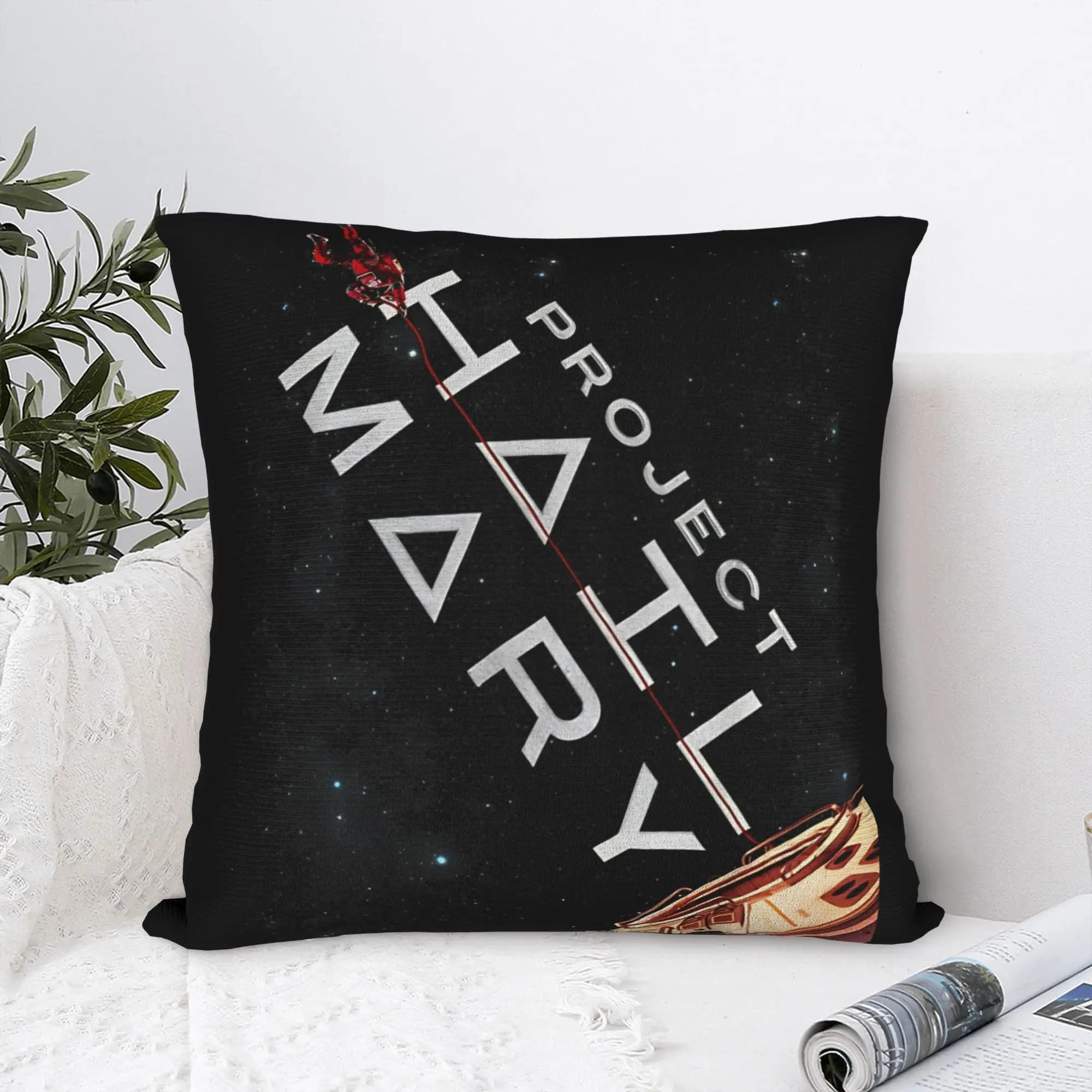 Project Hail Mary Pillowcases Retro Trendy Pillow Case For Sofa Home Decoration Design Pillow Cover