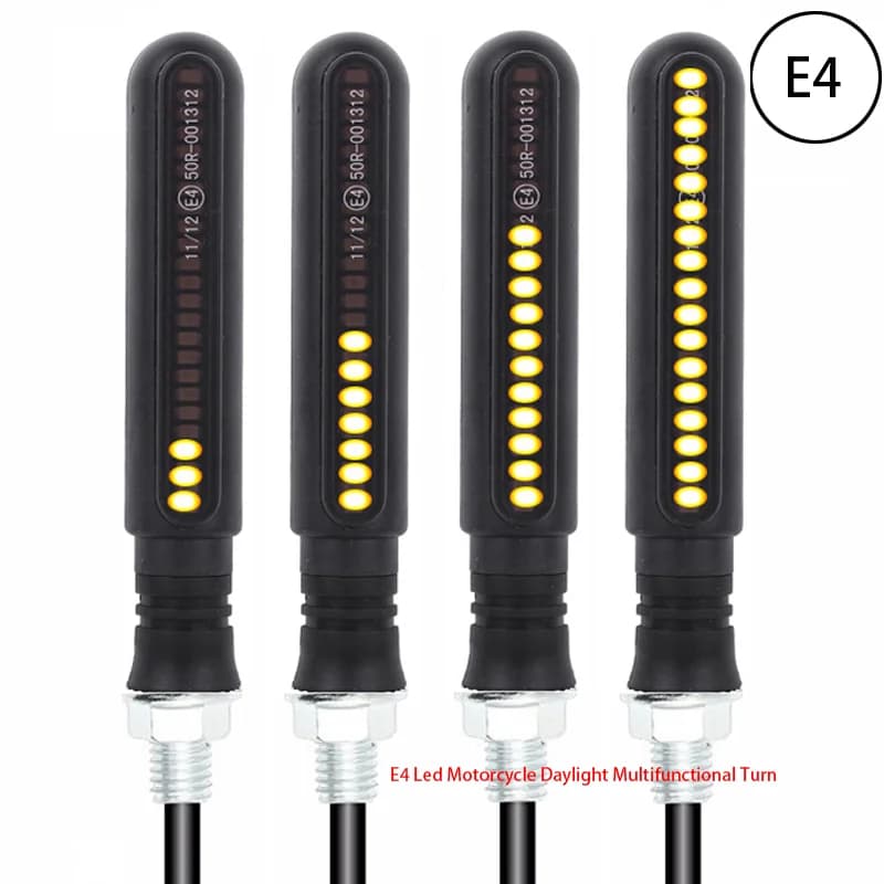 E4 Led Motorcycle Daylight Multifunctional Turn Signals Cover For Yamaha Fz6 Yamaha Virago Xv 535 Led Strip For Motorcycle