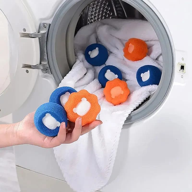1-5 Pezzi Raccoglitore di Peli di Animali Domestici Riutilizzabile, Filtro per Lavatrice, Adesivo per Peli di Gatto, Cattura Pelucchi e Peli di Animali Domestici per la Casa
