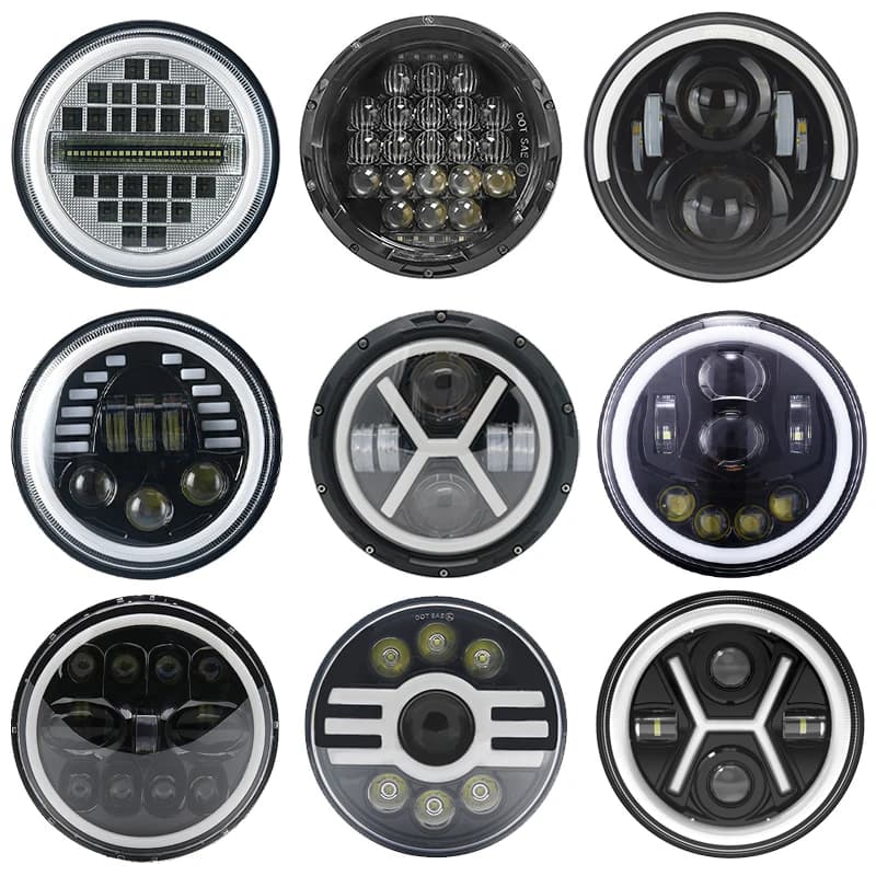Faro per moto da 7 pollici LED per Touring Faro per moto Ultra Classic Electra Street Glide Road King Yamaha
