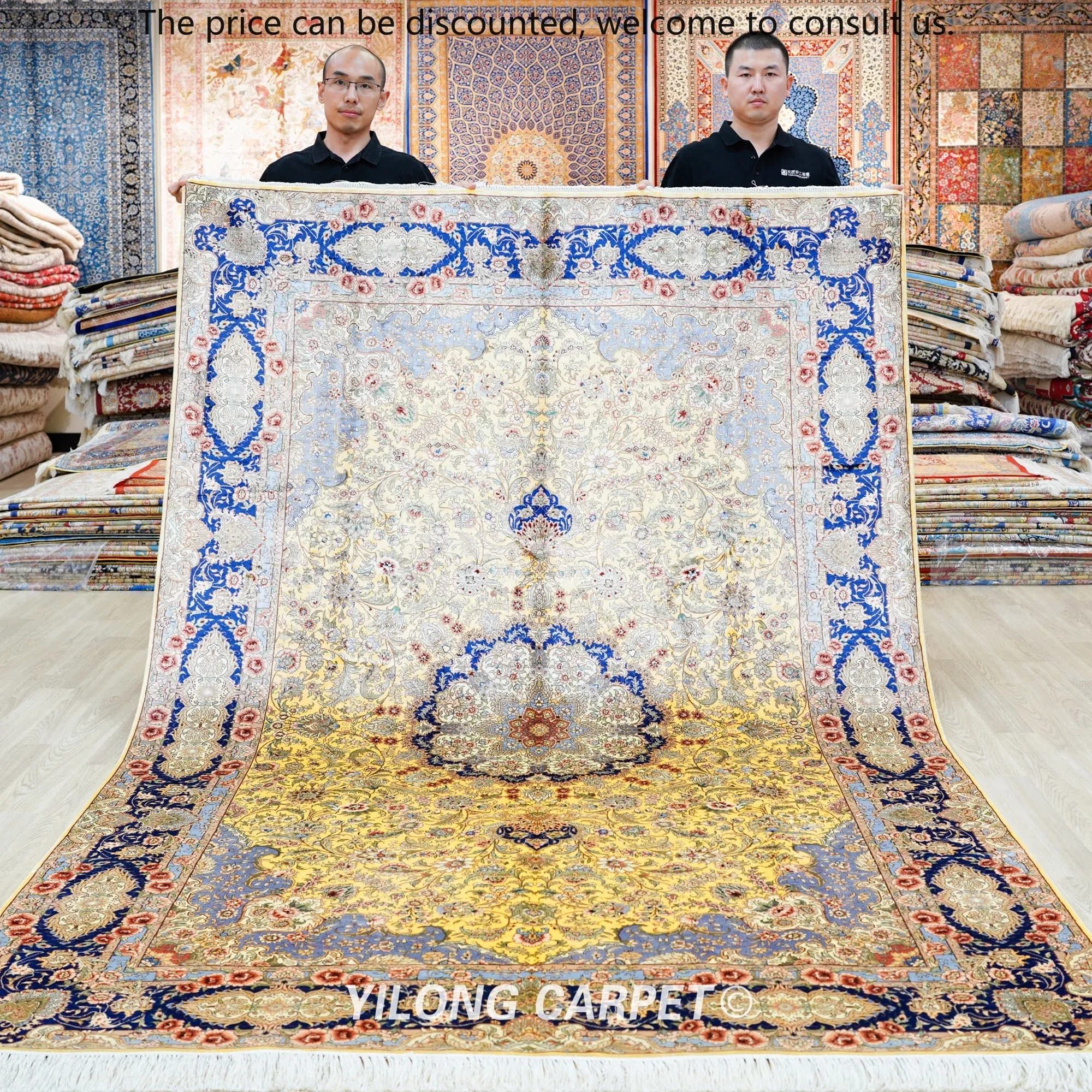 183x274cm Persian Floral Ottoman London Natural Turkish Rugs Handmade Istanbul Silk Carpet