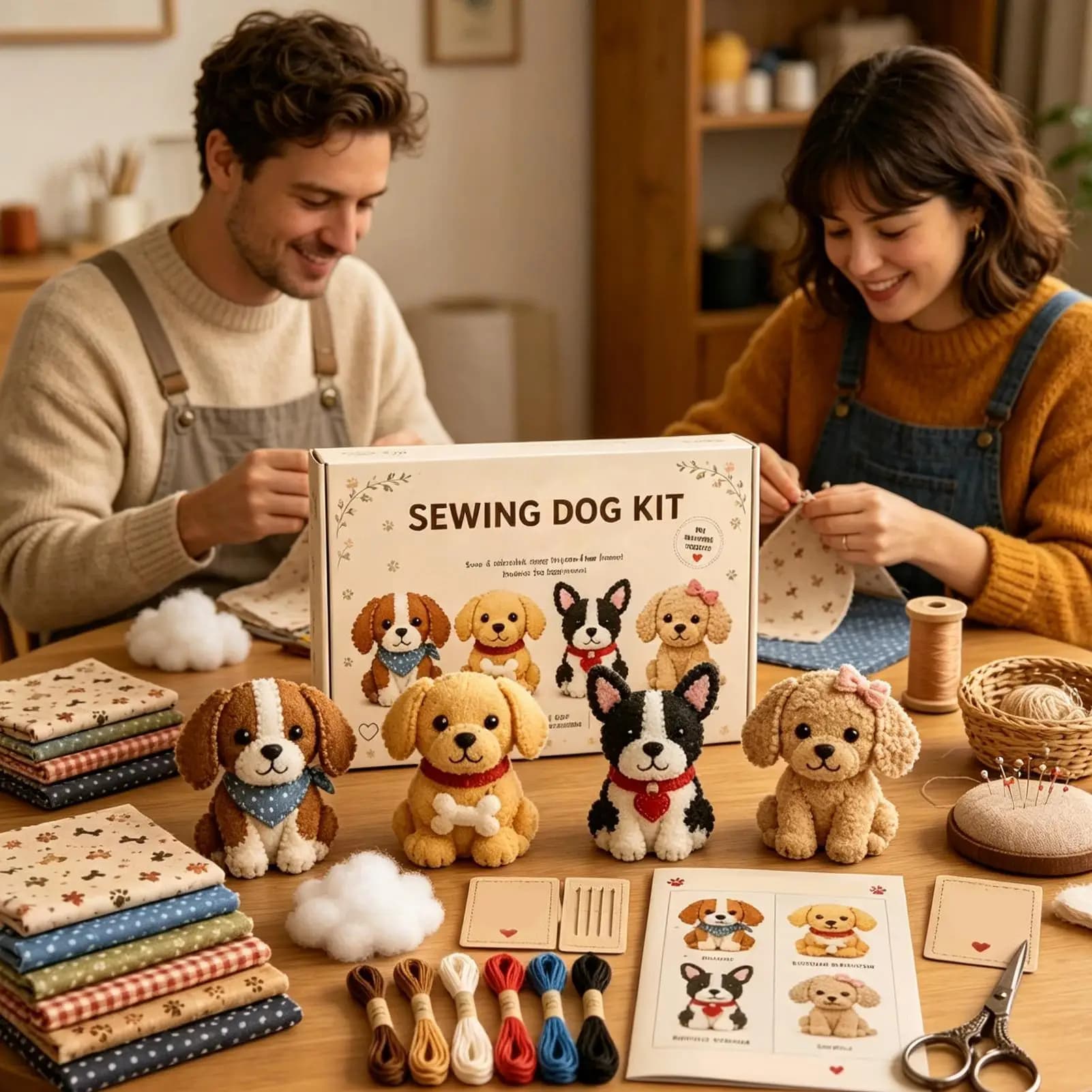3D Beaded Animal DIY Kit Mini Gnome Bird Puppy Cat With Instructions Easy DIY Beading Embroidery Kit For Adults Teens Beginners