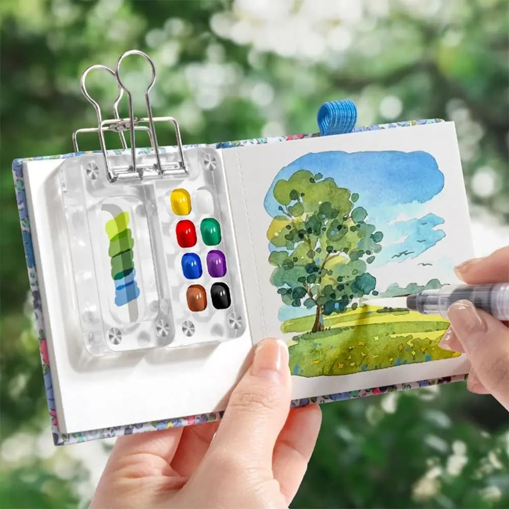 High Quality Mini Watercolor Painting Book Square Thickened 300g Drawing Notebook Portable Art Painting Notepad Art Painting