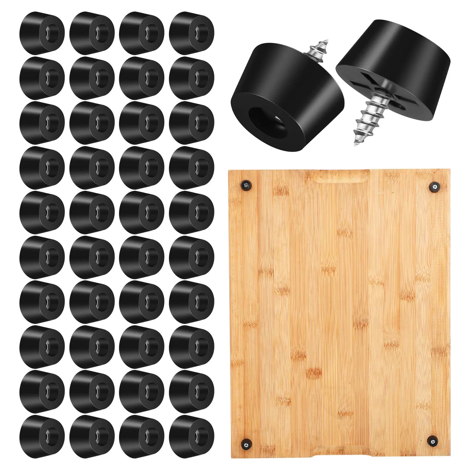 120 Set di Piedini in Gomma per Mobili, Cuscinetti Antiscivolo in Plastica per Taglieri e Gambe di Elettrodomestici, Protezioni Antiscivolo per Gambe di Mobili