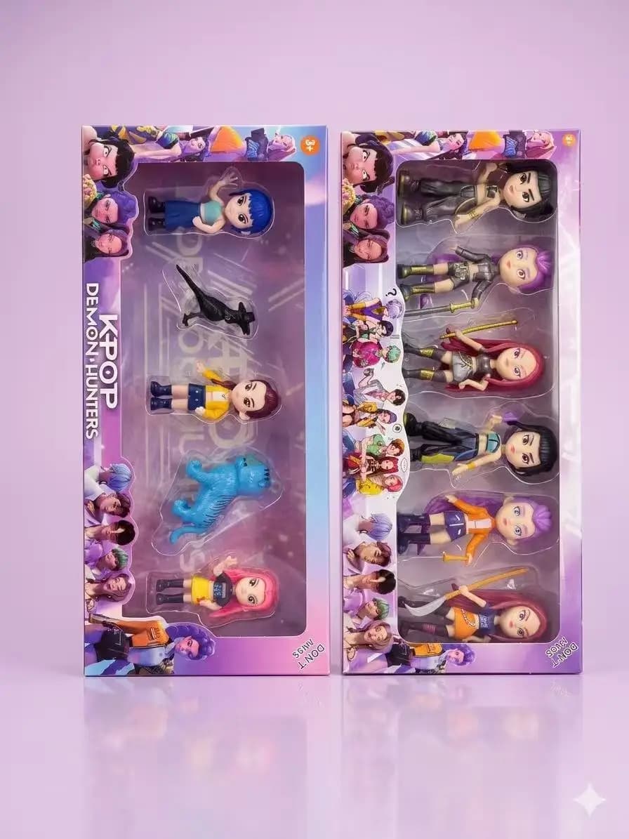Nuova Figurina Carina Kpop Demon Hunters, Modellino Giocattolo in PVC, Accessori per Gaming, Decorazione da Scrivania, Collezione di Personaggi per Bambini