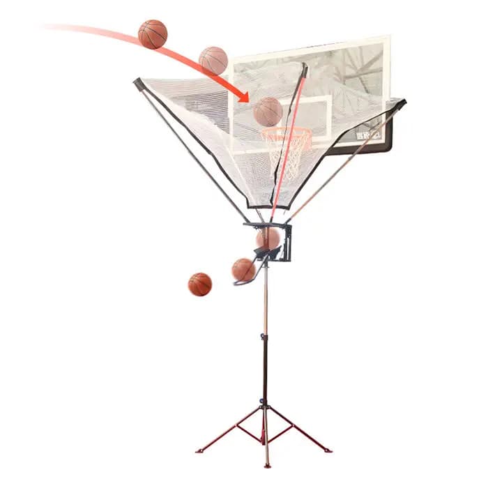 Sistema di Rimbalzo per Pallacanestro, Rete di Ritorno Portatile, Attrezzatura per Allenamento di Tiro