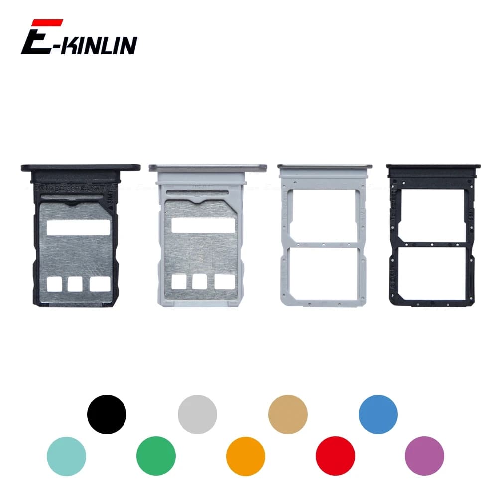 Sim Card Tray Socket Slot Reader Adapter For HuaWei Honor 90 Pro GT Lite Smart Micro SD Card Holder Connector Container Parts